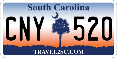 SC license plate CNY520
