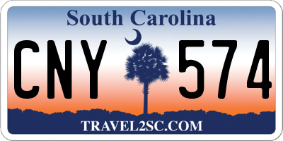 SC license plate CNY574
