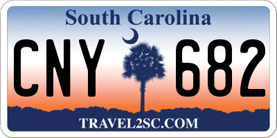 SC license plate CNY682