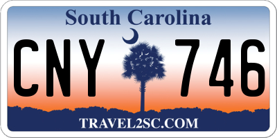 SC license plate CNY746