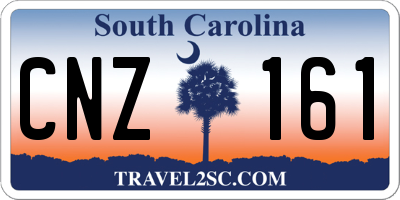 SC license plate CNZ161