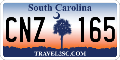 SC license plate CNZ165