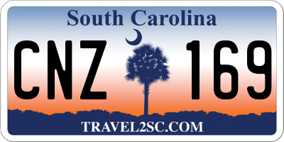 SC license plate CNZ169