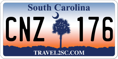 SC license plate CNZ176