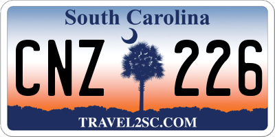 SC license plate CNZ226