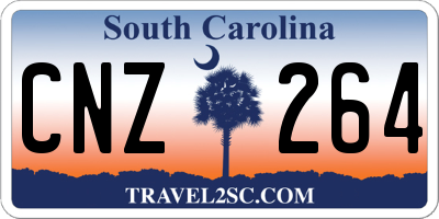 SC license plate CNZ264