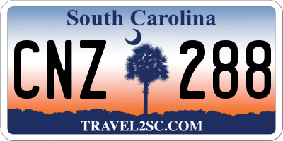 SC license plate CNZ288