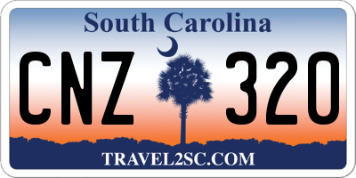 SC license plate CNZ320