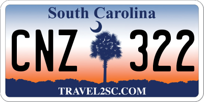 SC license plate CNZ322