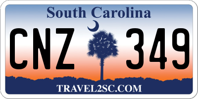 SC license plate CNZ349