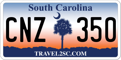 SC license plate CNZ350