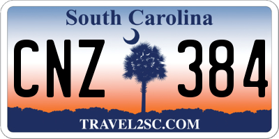 SC license plate CNZ384