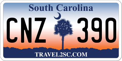 SC license plate CNZ390
