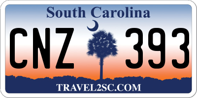 SC license plate CNZ393