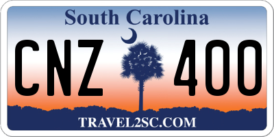 SC license plate CNZ400