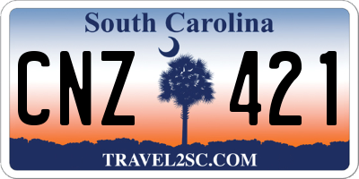 SC license plate CNZ421