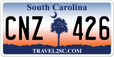 SC license plate CNZ426