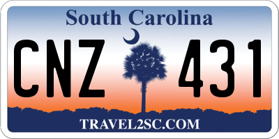 SC license plate CNZ431