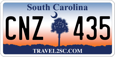 SC license plate CNZ435
