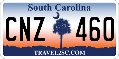 SC license plate CNZ460