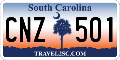 SC license plate CNZ501