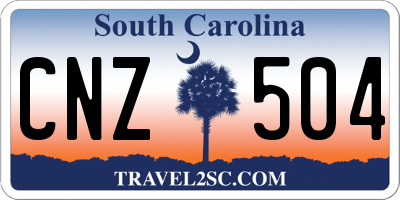 SC license plate CNZ504