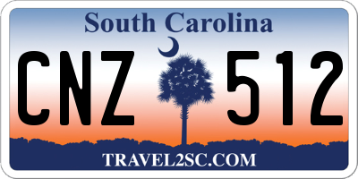 SC license plate CNZ512