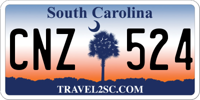 SC license plate CNZ524