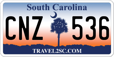 SC license plate CNZ536