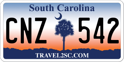 SC license plate CNZ542