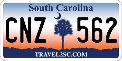 SC license plate CNZ562