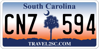 SC license plate CNZ594