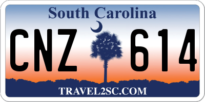 SC license plate CNZ614