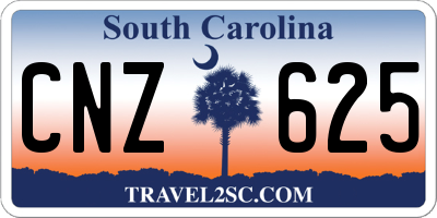 SC license plate CNZ625