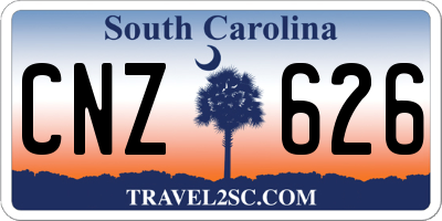 SC license plate CNZ626