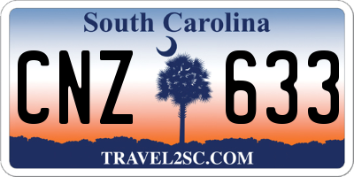SC license plate CNZ633