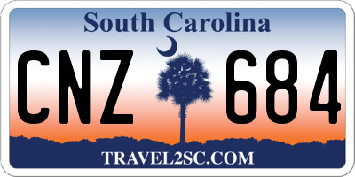 SC license plate CNZ684
