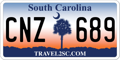 SC license plate CNZ689