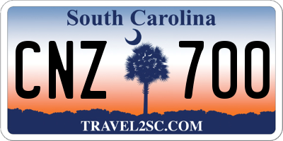 SC license plate CNZ700