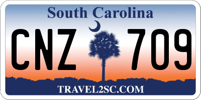 SC license plate CNZ709