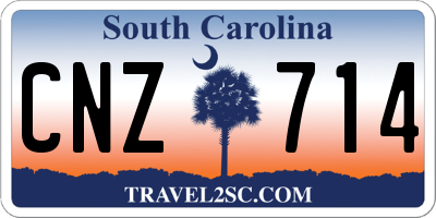 SC license plate CNZ714