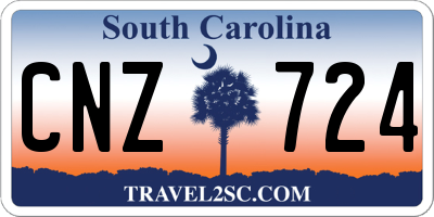 SC license plate CNZ724