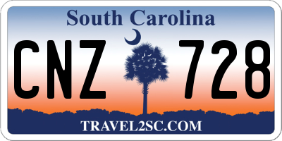SC license plate CNZ728