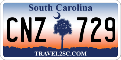 SC license plate CNZ729