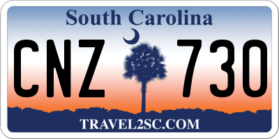 SC license plate CNZ730