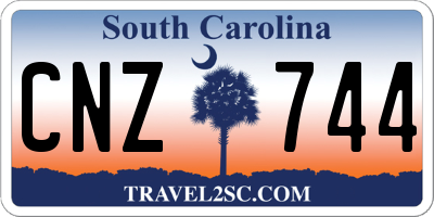 SC license plate CNZ744