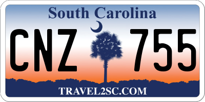 SC license plate CNZ755