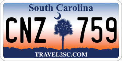 SC license plate CNZ759