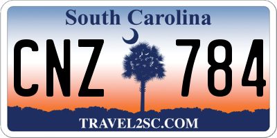 SC license plate CNZ784