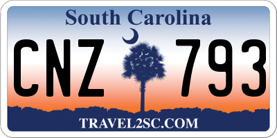 SC license plate CNZ793